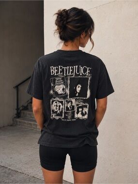 Beetlejuice T-shirt Cinemark Exclusive OLD Cast recently deceased xlarge
